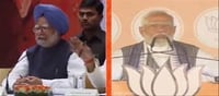Narendra Modi shows a different clip of Manmohan Singh...